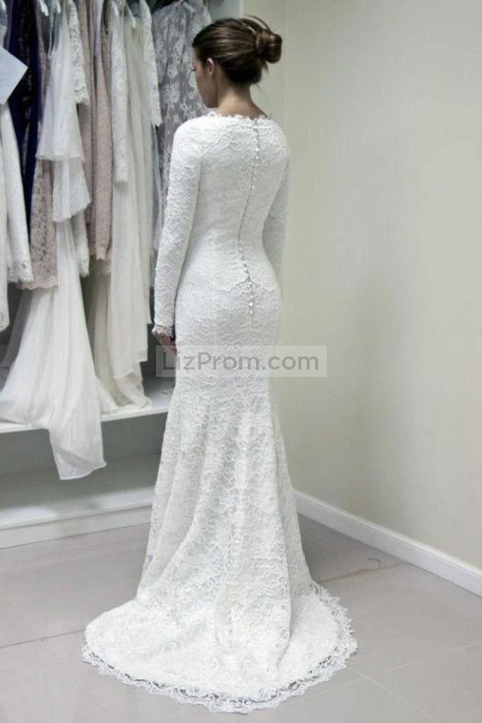 Elegant White Lace Evening Prom Dress Dresses