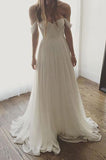 Elegant White Off Shoulder Sweetheart Prom Gown Wedding Dress