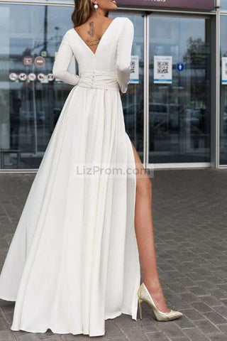 products/2198_Elegant_White_Long_Sleeves_Slit_V-Neck_Modest_Wedding_Prom_Dress_1_633.jpg