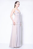 Elegant V-Neck A-line Bridesmaid Prom Dress 