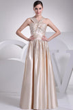 Fabulous Champagne Beaded Prom Dress