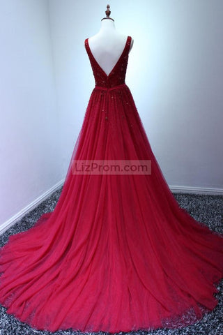 products/Long_Red_Beaded_V-Neck_Tulle_A-Line_Prom_Gown_Evening_1_351.jpg