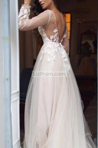 products/White_Tulle_Flower_Lace_Open_Back_Princess_Wedding_Ball_1_556.jpg